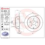 80 482 016 Bremsscheibe HA 08.B605.11 80 482 016 Bremsscheibe HA 08.B605.11