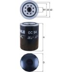 MAHLE Ölfilter OC 54 MAHLE Ölfilter OC 54