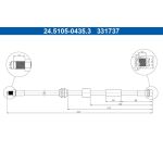 ATE Bremsschlauch 24.5105-0435.3 ATE Bremsschlauch 24.5105-0435.3