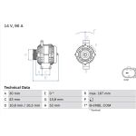 Lichtmaschine 0 986 080 500 Lichtmaschine 0 986 080 500