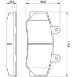 Bosch Bremsbelagsatz 0 986 460 961 Bosch Bremsbelagsatz 0 986 460 961