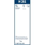 Bosch Wischerblatt H261 3397011676 Bosch Wischerblatt H261 3397011676