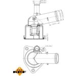 NRF Kühlmittelthermostat 725043 NRF Kühlmittelthermostat 725043