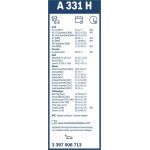 Bosch Scheibenwischer Aerotwin A331H , Heck 3397008713 Bosch Scheibenwischer Aerotwin A331H , Heck 3397008713