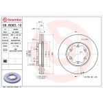 Brembo Bremsscheibe Vorderachse 09.B063.10 Brembo Bremsscheibe Vorderachse 09.B063.10