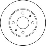 TRW Bremsscheibe DF2575 TRW Bremsscheibe DF2575