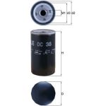 OC 38 MAHLE Ölfilter OC 38, Anschraubfilter, Höhe 141 mm – OE Nummer 7984716 - l OC 38 MAHLE Ölfilter OC 38, Anschraubfilter, Höhe 141 mm – OE Nummer 7984716 - l