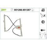 VALEO 851266 Fensterheber vorne links, elektrisch, mit Komfortfunktion, ohne Motor VALEO 851266 Fensterheber vorne links, elektrisch, mit Komfortfunktion, ohne Motor