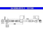ATE Bremsschlauch 24.5298-0515.3 ATE Bremsschlauch 24.5298-0515.3