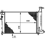 MAHLE Motorkühler / Wasserkühler CR 487 000S, Schaltgetriebe, ohne Klimaanlage, Netz 610 x 377 x 23 mm – u. a. für Peugeot 306 Schrägheck (7A, 7C, N3, N5), Peugeot 306 (7B, N3, N5), Peugeot 306 Break (7E, N3, N5) – OE Nummer 1301.S1 - l MAHLE Motorkühler / Wasserkühler CR 487 000S, Schaltgetriebe, ohne Klimaanlage, Netz 610 x 377 x 23 mm – u. a. für Peugeot 306 Schrägheck (7A, 7C, N3, N5), Peugeot 306 (7B, N3, N5), Peugeot 306 Break (7E, N3, N5) – OE Nummer 1301.S1 - l