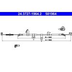 ATE Handbremsseil 24.3727-1964.2