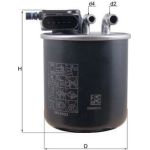 MAHLE Kraftstofffilter KL 942 MAHLE Kraftstofffilter KL 942