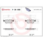BREMBO Bremsklötze HA P 36 008 BREMBO Bremsklötze HA P 36 008