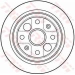 TRW Bremsscheibe DF4004 TRW Bremsscheibe DF4004