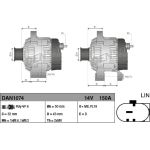 DENSO Generator DAN1074 DENSO Generator DAN1074