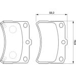 Bosch Bremsbelagsatz 0 986 424 643 Bosch Bremsbelagsatz 0 986 424 643
