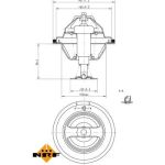 NRF Kühlmittelthermostat 725077 NRF Kühlmittelthermostat 725077