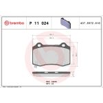 BREMBO Bremsklötze HA P 11 024 BREMBO Bremsklötze HA P 11 024