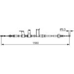 Handbremsseil 1987482838 Handbremsseil 1987482838