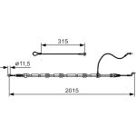 Handbremsseil 1987482015 Handbremsseil 1987482015
