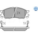 MEYLE Bremsbelagsatz Nissan Almera N16 02- Mit Sensor 025 246 4815/W MEYLE Bremsbelagsatz Nissan Almera N16 02- Mit Sensor 025 246 4815/W