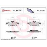 BREMBO Bremsklötze HA P 06 032 BREMBO Bremsklötze HA P 06 032