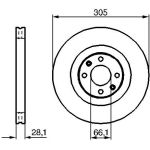 Bosch Bremsscheibe Vorderachse 0 986 479 024 Bosch Bremsscheibe Vorderachse 0 986 479 024