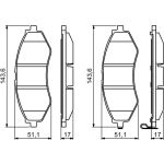 Bosch Bremsbelagsatz 0 986 494 343 Bosch Bremsbelagsatz 0 986 494 343