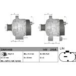 DENSO Generator DAN1468 DENSO Generator DAN1468