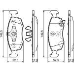 Bosch Bremsbelagsatz 0 986 494 537 Bosch Bremsbelagsatz 0 986 494 537