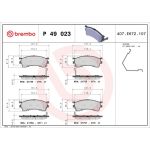 BREMBO Bremsklötze VA P 49 023