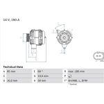 Lichtmaschine 0 986 047 550 Lichtmaschine 0 986 047 550