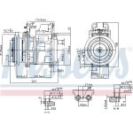Nissens Klimakompressor LKW 890028 Nissens Klimakompressor LKW 890028