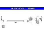 Bremsschlauch 24.5143-0343.3 Bremsschlauch 24.5143-0343.3
