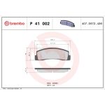 BREMBO Bremsklötze VA P 41 002 BREMBO Bremsklötze VA P 41 002