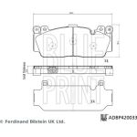 BLUE PRINT Bremsbelagsatz, Scheibenbremse ADBP420033 BLUE PRINT Bremsbelagsatz, Scheibenbremse ADBP420033