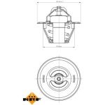 Thermostat, Kühlmittel 725212 Thermostat, Kühlmittel 725212