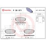 BREMBO Bremsklötze VA P 30 071 BREMBO Bremsklötze VA P 30 071