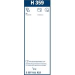 Bosch Wischerblatt H359 3397011923 Bosch Wischerblatt H359 3397011923
