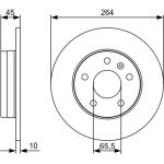 Bosch Bremsscheibe 0 986 479 C66 Bosch Bremsscheibe 0 986 479 C66