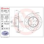 Bremsscheibe HA Xtra 08.A205.1X Bremsscheibe HA Xtra 08.A205.1X