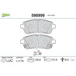 Valeo Bremsbelagsatz 598999 Valeo Bremsbelagsatz 598999