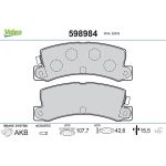 Valeo Bremsbelagsatz 598984 Valeo Bremsbelagsatz 598984