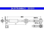 ATE Bremsschlauch 24.5176-0464.3 ATE Bremsschlauch 24.5176-0464.3
