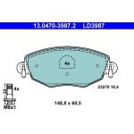 Bremsbelagsatz Ford P. Mondeo 1.8-3.0 00-07 Keramik 13.0470-3987.2 Bremsbelagsatz Ford P. Mondeo 1.8-3.0 00-07 Keramik 13.0470-3987.2