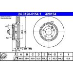 Bremsscheibe Volvo P. S60/S80/V60/V70/Xc70 07 24.0128-0154.1 Bremsscheibe Volvo P. S60/S80/V60/V70/Xc70 07 24.0128-0154.1