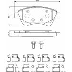 Bosch Bremsbelagsatz 0 986 494 725