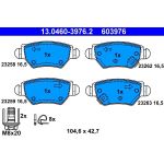 Bremsbelagsatz Opel T. Astra/Zafira 1,2-2,2 98-09 13.0460-3976.2 Bremsbelagsatz Opel T. Astra/Zafira 1,2-2,2 98-09 13.0460-3976.2