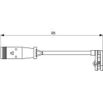 Bosch Bremsbelagverschleißsensor 1987473036 Bosch Bremsbelagverschleißsensor 1987473036