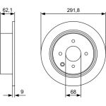 Bosch Bremsscheibe 0 986 479 D18